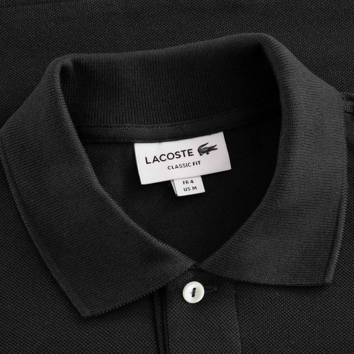 Lacoste Classic Pique Polo Shirt - Black