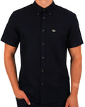 Lacoste Oxford Short Sleeve Shirt Navy
