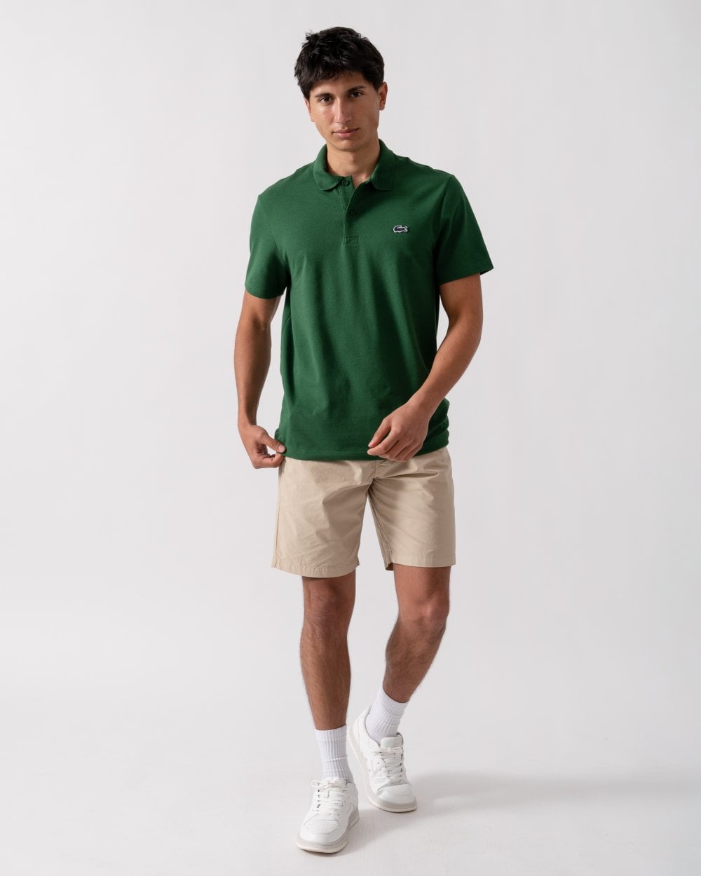 Lacoste Short Sleeved Mens Polo Shirt - Green 132