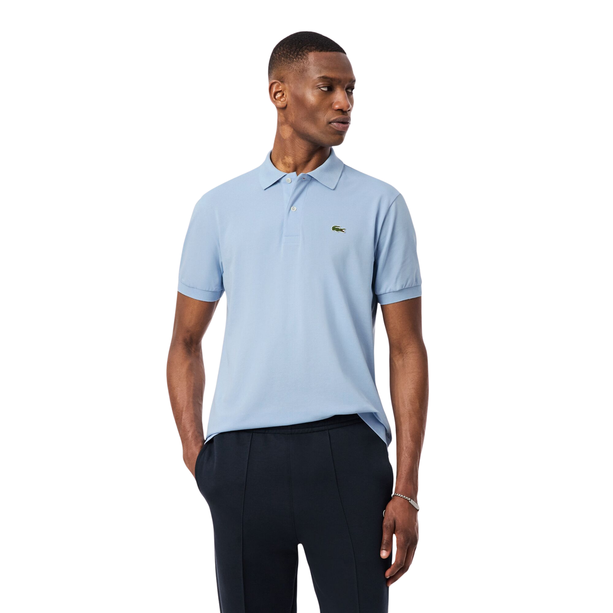 Mens Lacoste Chambray L.12.12 Stretch Pique Classic S/s Polo Shirt