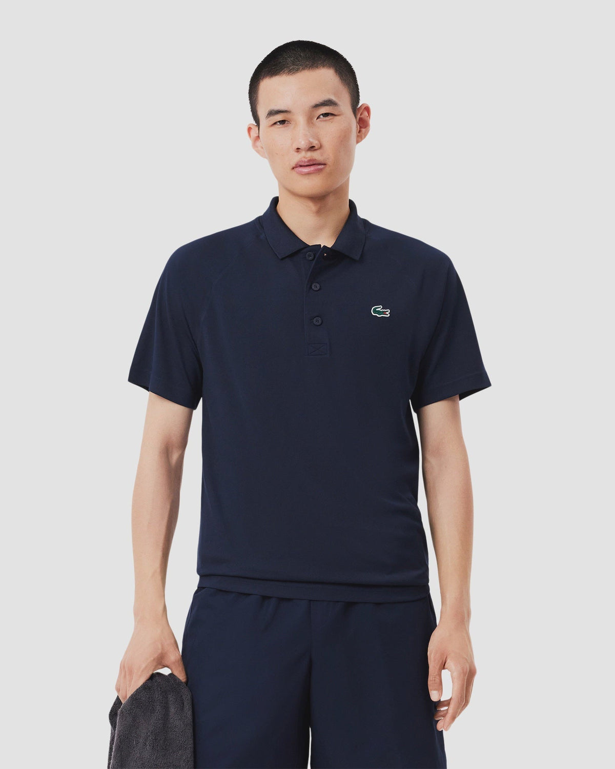 Lacoste SPORT Regular Fit UV Protect Golf Polo - Navy