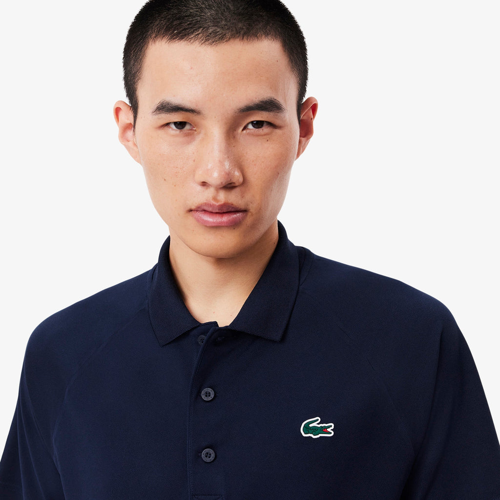 Lacoste SPORT Regular Fit UV Protect Golf Polo - Navy