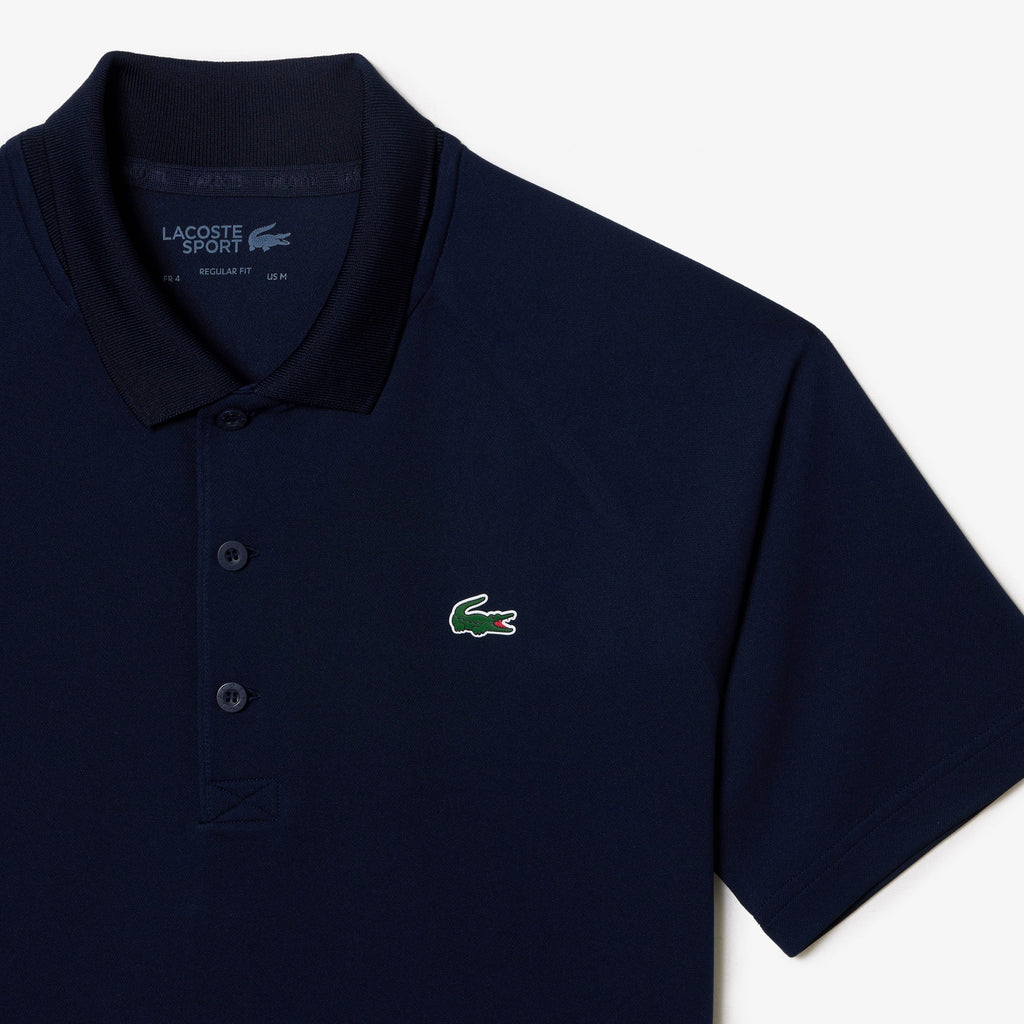 Lacoste SPORT Regular Fit UV Protect Golf Polo - Navy