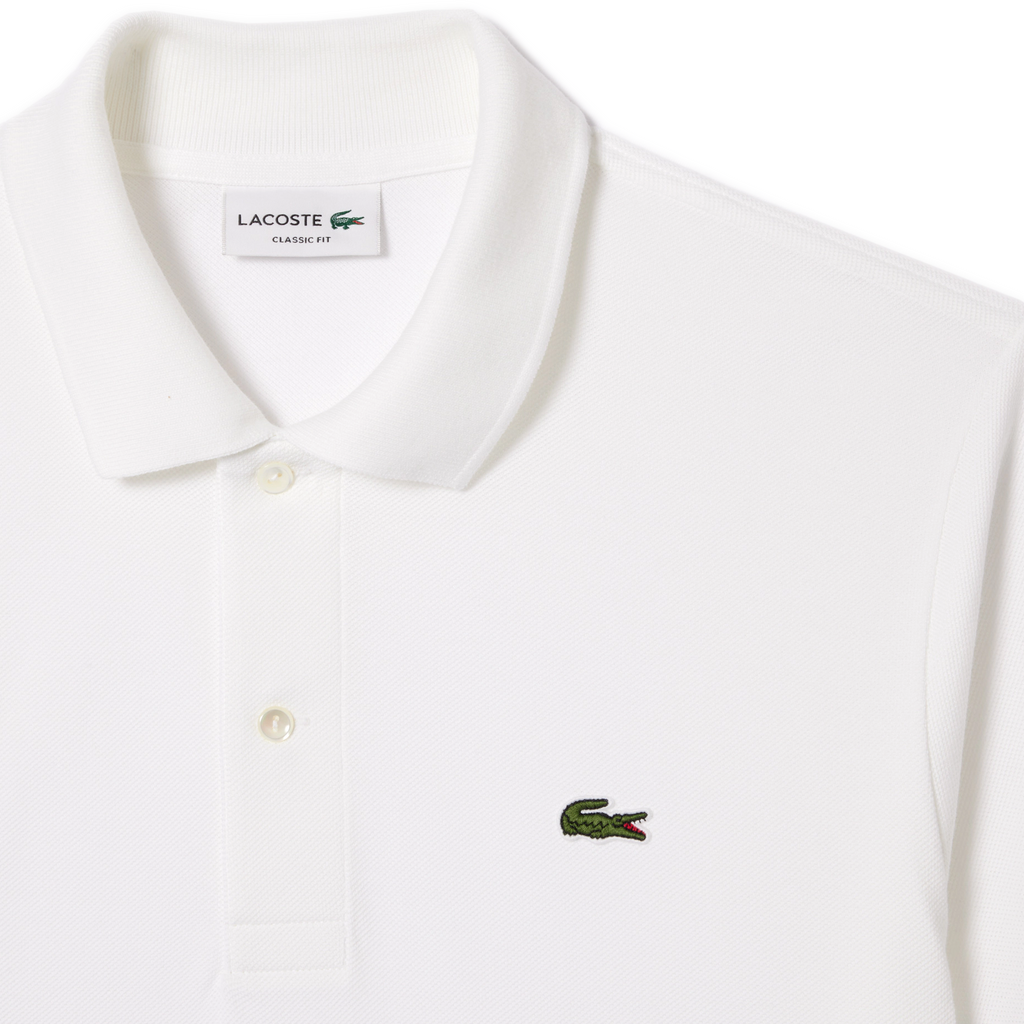 Men's Lacoste Classic Fit L.12.12 Pique Polo - White