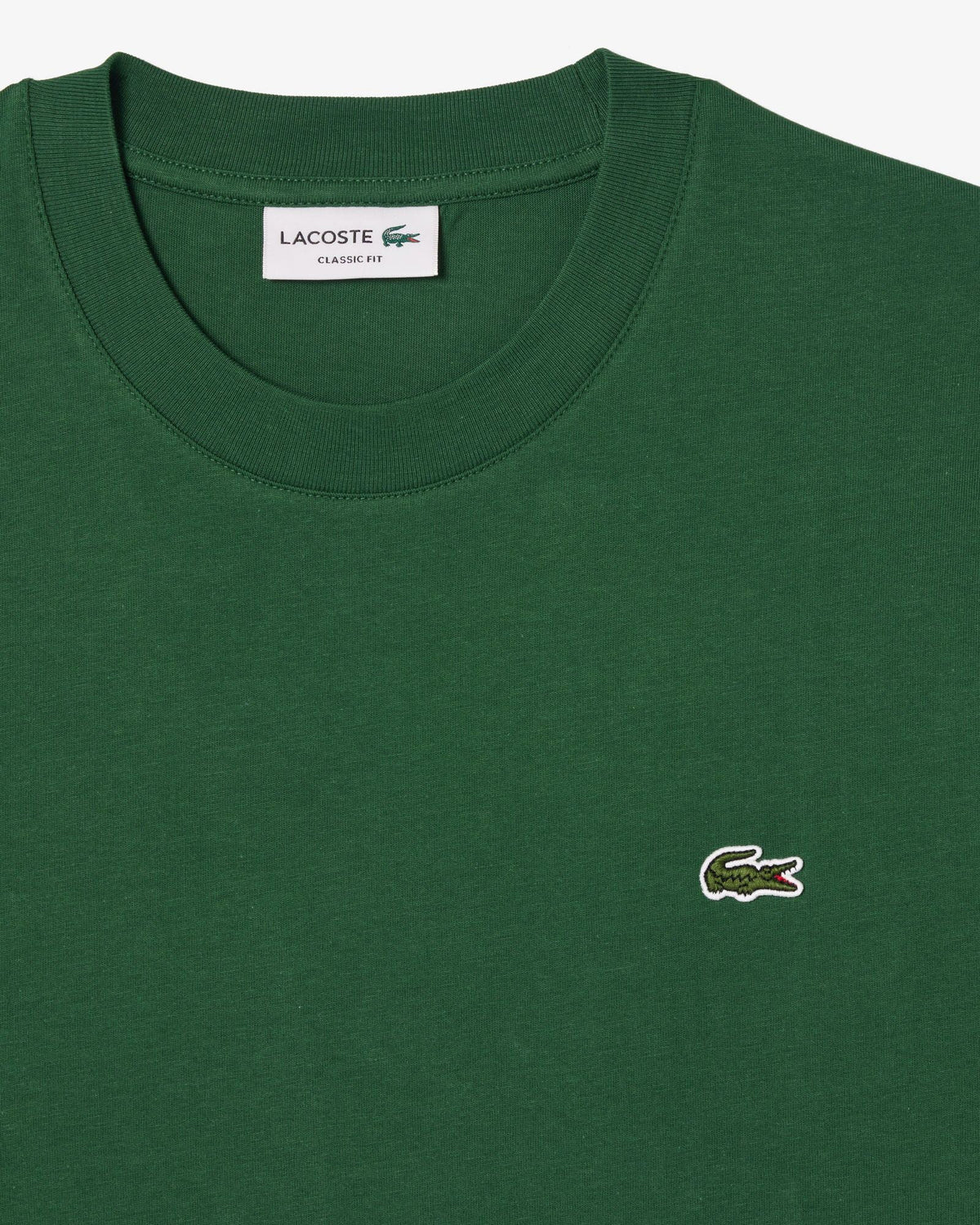 Lacoste Mens Classic Fit Cotton Jersey T-Shirt - Green 132