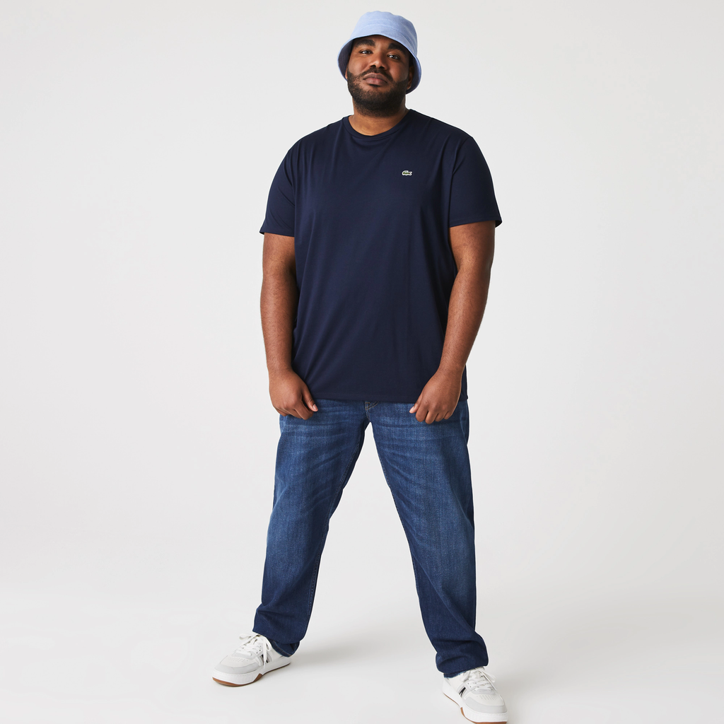 Lacoste Crew Neck Pima Cotton T-Shirt - Navy