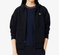 Lacoste Women's Zip-Up Piqué Hoodie- SF5272 51 HDE Navy